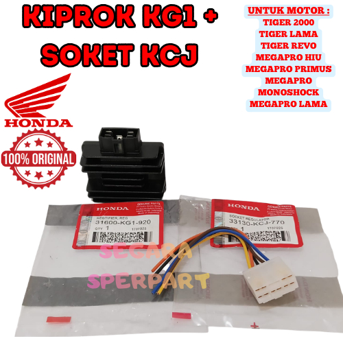 KIPROK KG1 + SOKET KCJ HONDA MOTOR TIGER 2000/LAMA/REVO MEGAPRO PRIMUS/MONOSHOCK/LAMA ORIGINAL 100%