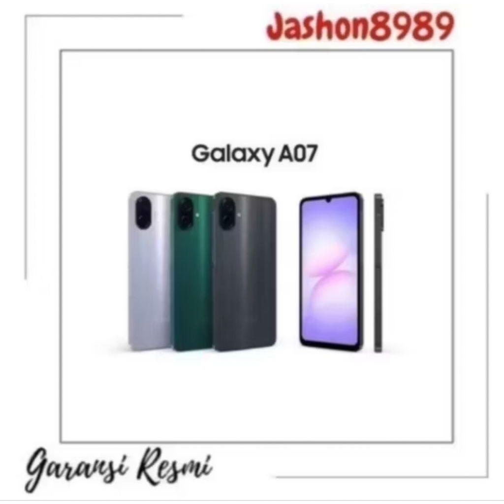 SAMSUNG GALAXY A07 RAM 6/128 GARANSI RESMI SEIN