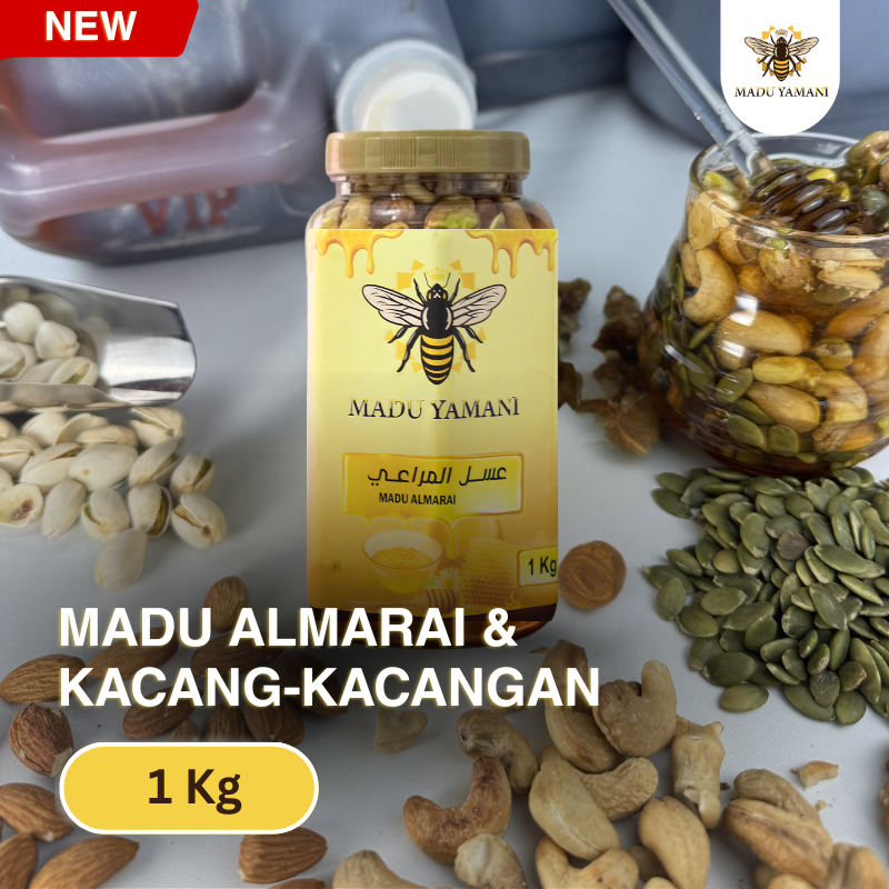 Madu Yamani Almarai Dengan Mix 5 Jenis Kacang-Kacangan