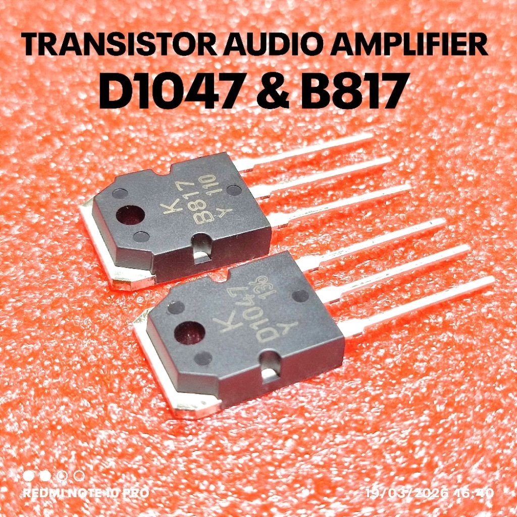 1 SET TRANSISTOR 2SD1047 2SB817 D1047 B817 1047 817 ASLI KEC