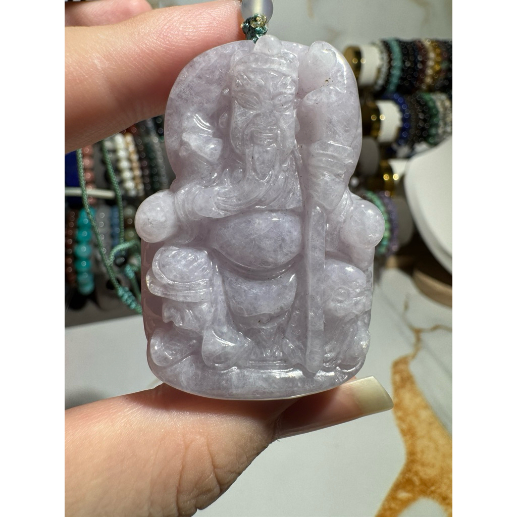 Liontin Giok Lavender KwanKong