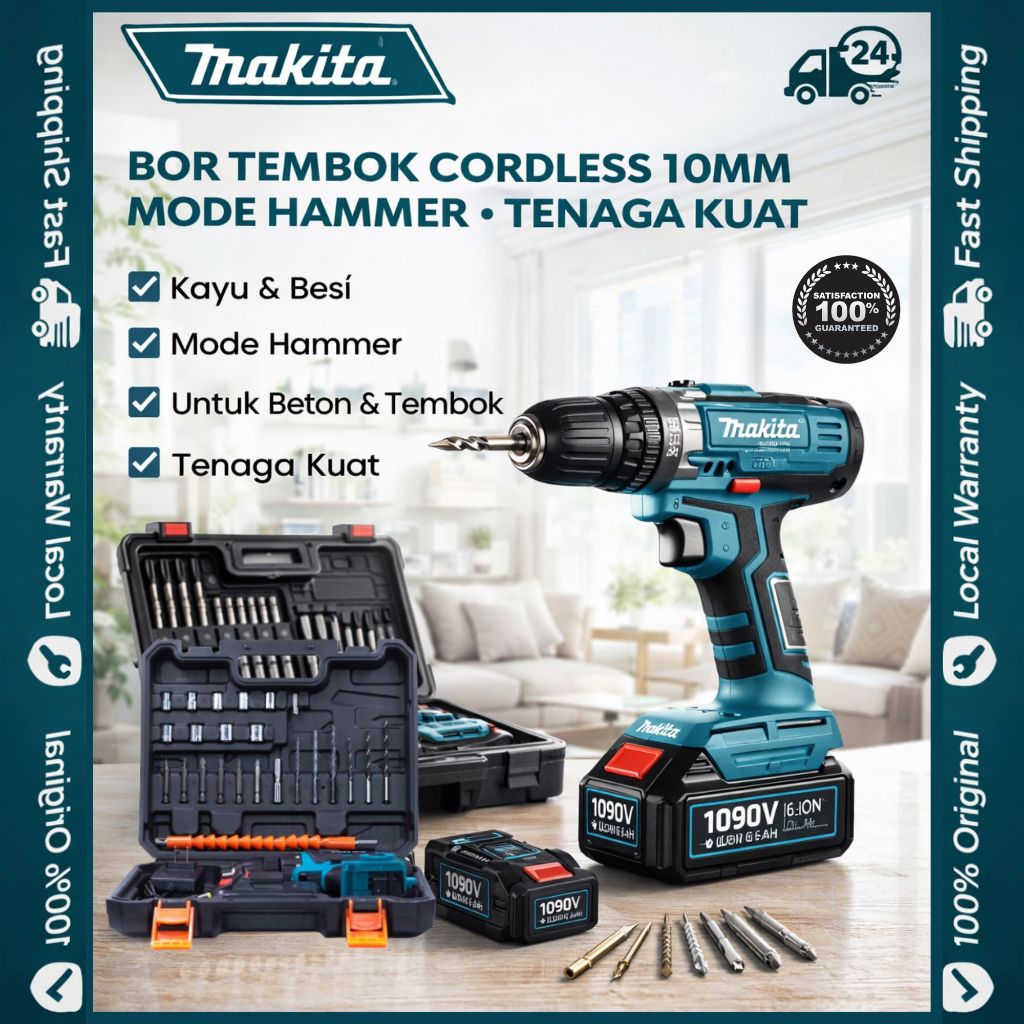 MAKITA Cordless Drill Cordless Drill Impact Drill Hand Drill Cordless Impact Screwdriver Drill Hamme