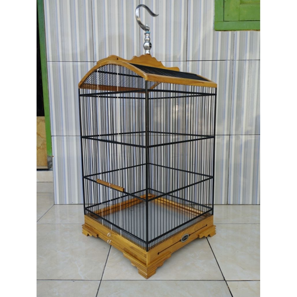 PROMO Sangkar Kayu Jati Merk Shodiq Sangkar Ukuran 40x40 & 37x43