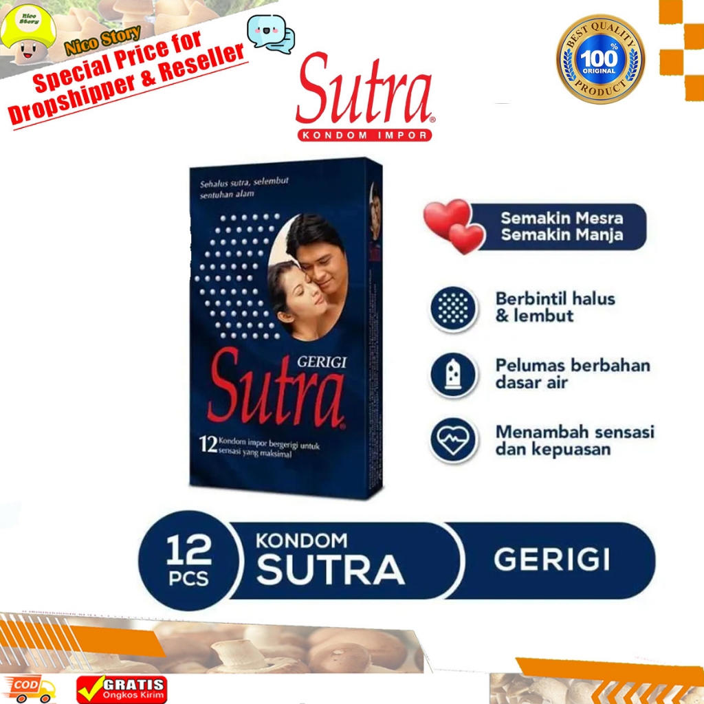 (NCS) Kondom Condom Sutra Bergerigi Gerigi Berduri Dotted Bintil isi 12 pcs 2 3