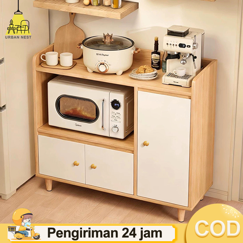 COD Lemari Dapur Minimalis Bufet Dapur Bufet Rak Dapur Rak Multifungsi Rak Penyimpanan Lemari Kabine