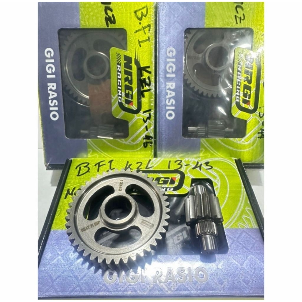Gigi rasio beat fi scoopy fi 2013-2016 beat esp KZL stater kasar ratio gear NRGI RACING NPP ukuran 1