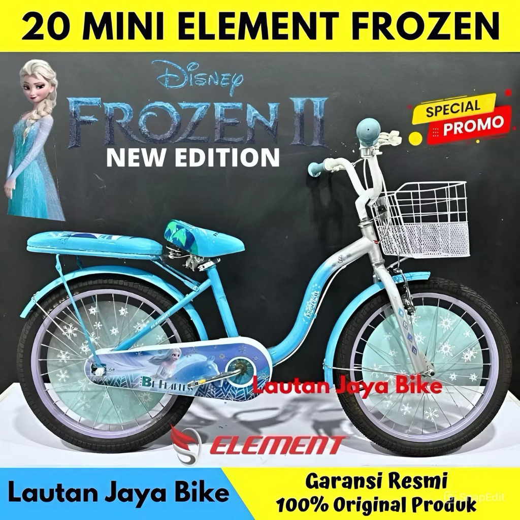 Sepeda Anak Perempuan 20 Inch Element Frozen