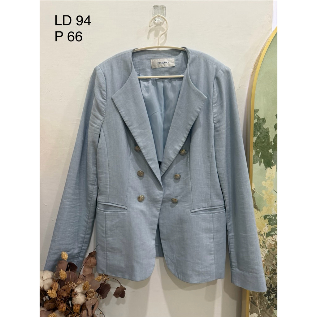 Jas denim wanita, Outer denim wanita, blazer denim wanita