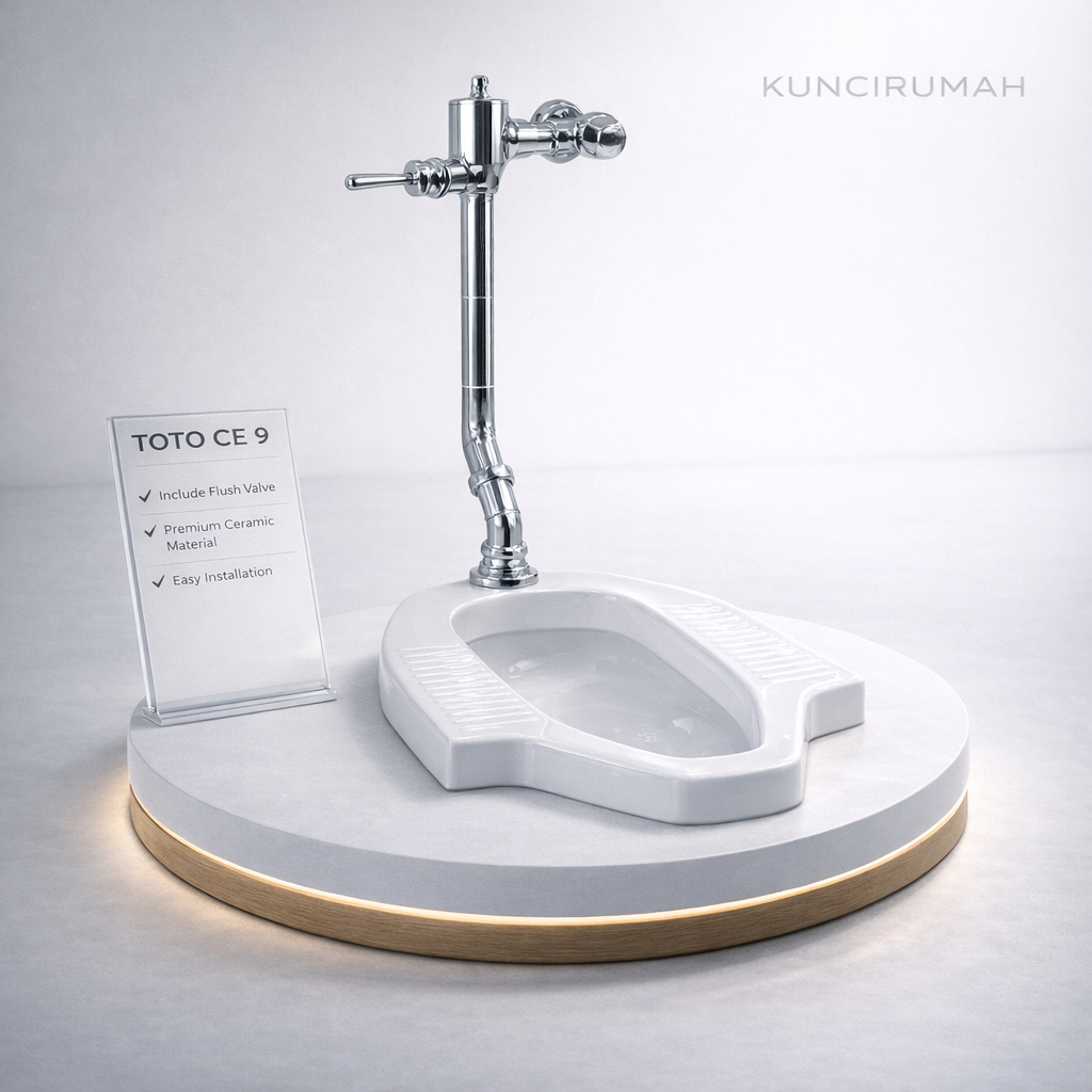 Kloset Jongkok Flush Set Closet TOTO Ce9 Single Flush Toilet