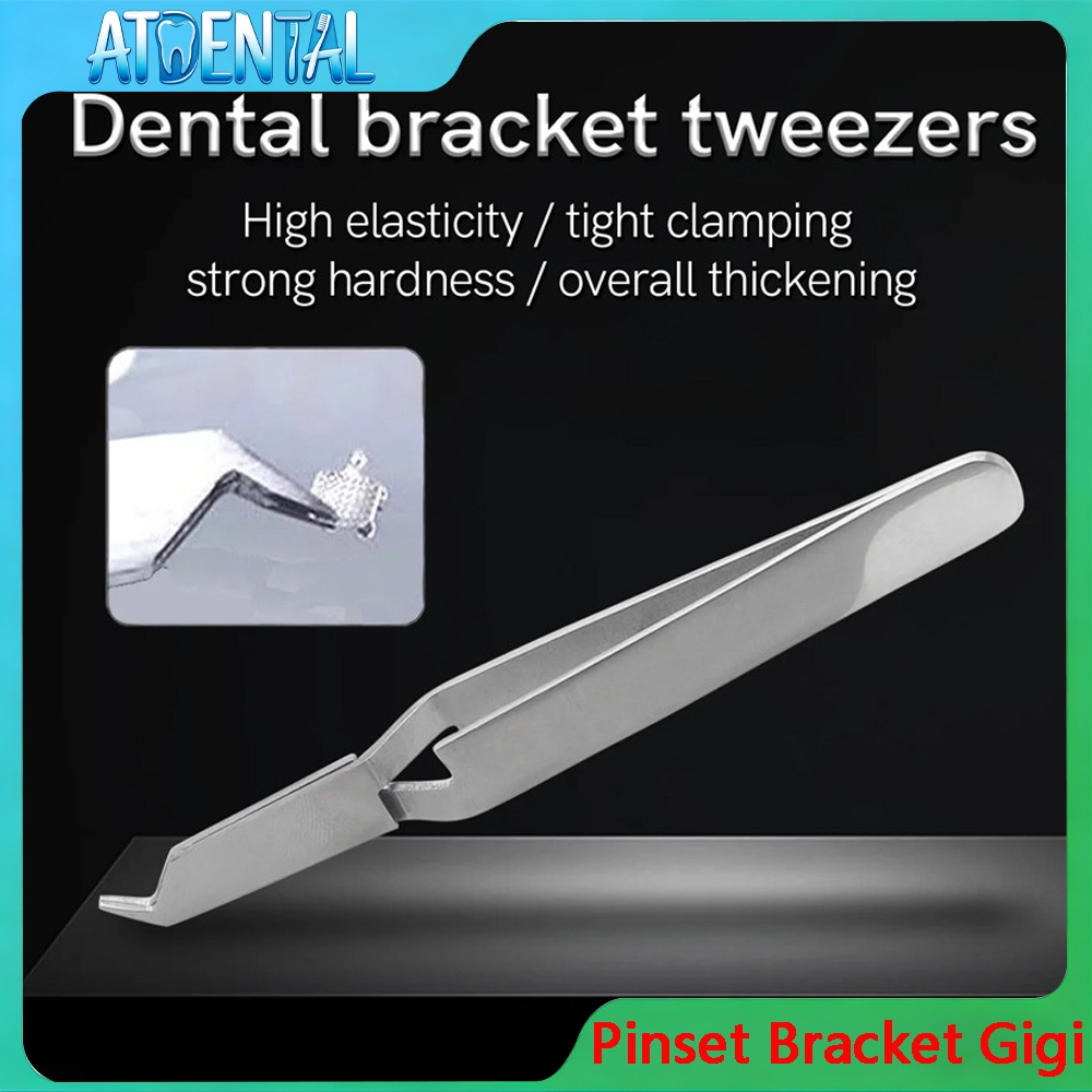 Stainless Steel Dental Bracket Tweezers Bonding Holder for Teeth Care / Penjepit Stainless Steel Unt