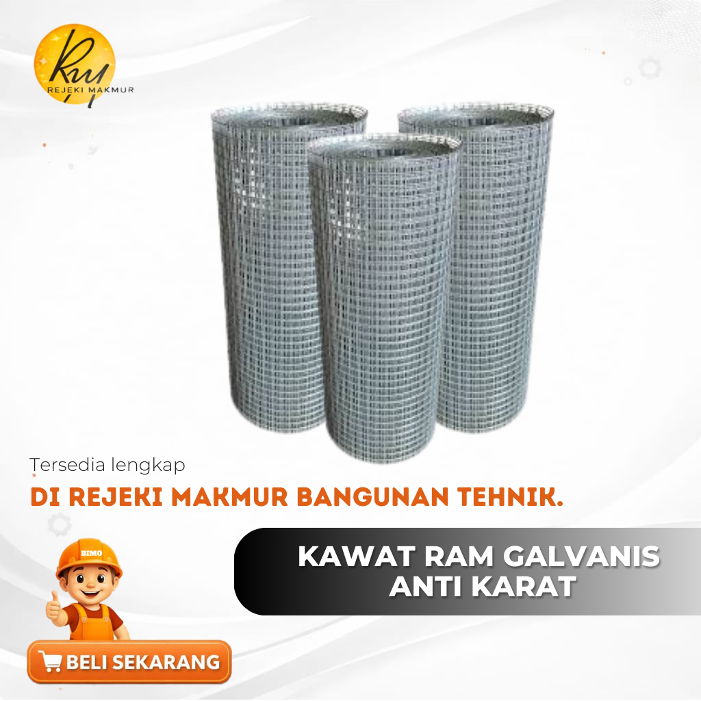 Kawat Patri / Kawat RAM Kandang / Kawat Reyner / Kawat Loket Galvanis ANTI KARAT 1/4"x100cm 25 meter