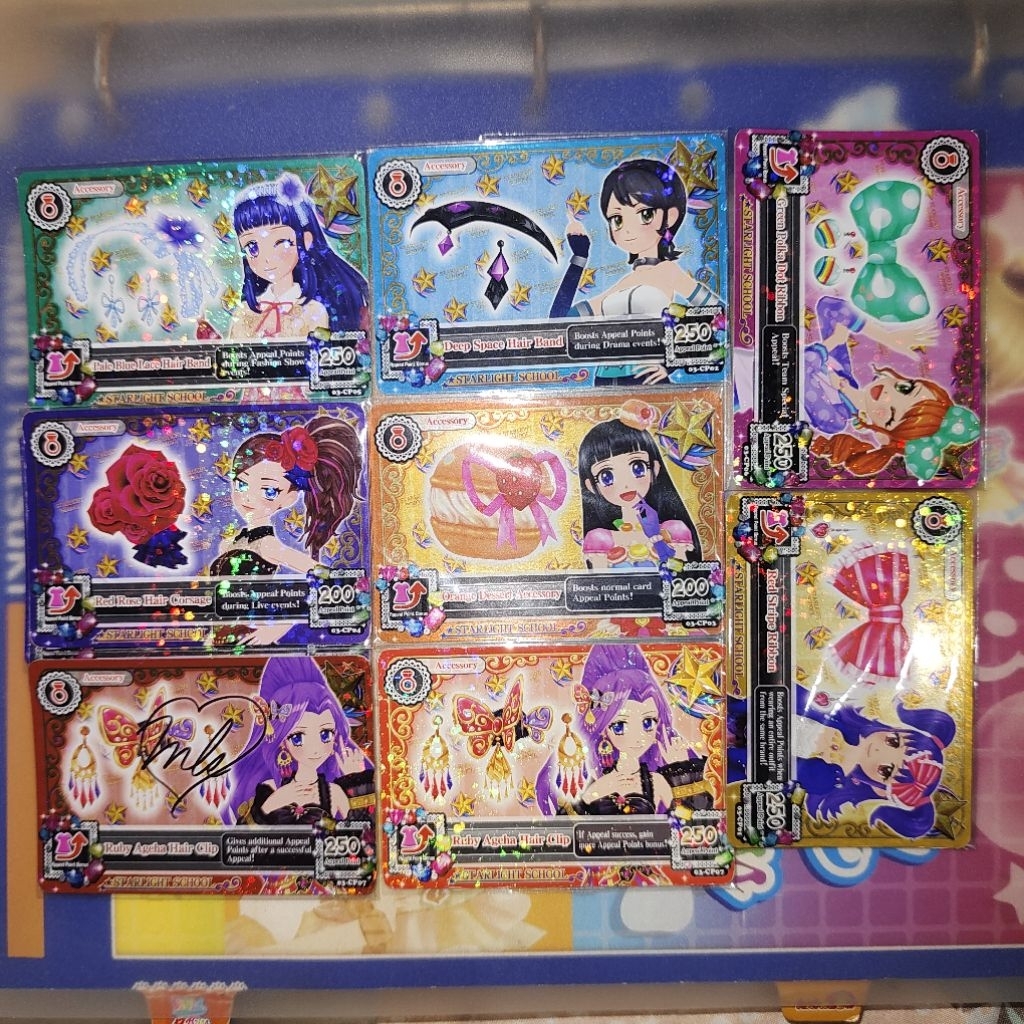 Aikatsu Starlight School Series Campaign Accessory Cards Kartu CP Campaign Rare Indo Ver