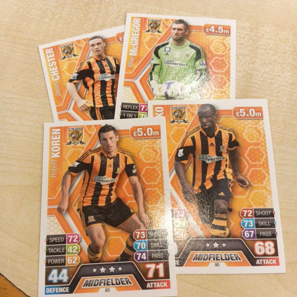kartu bola match attax epl 2013/2014 Hull City