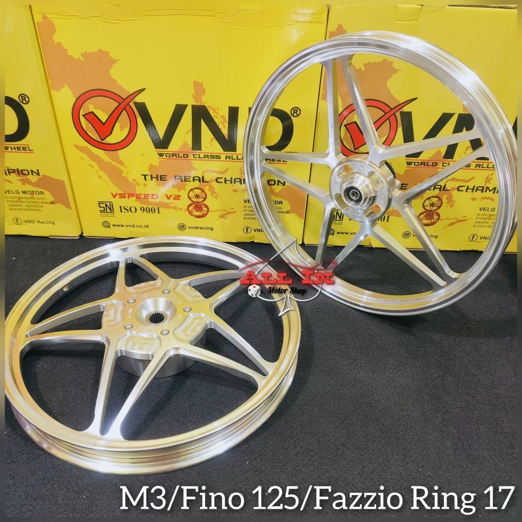Vnd velg racing sixstar v2 mio m3 mio s mio z mio soul 125 cc xeon 125 rc fino 125 gear 125 fazzio
