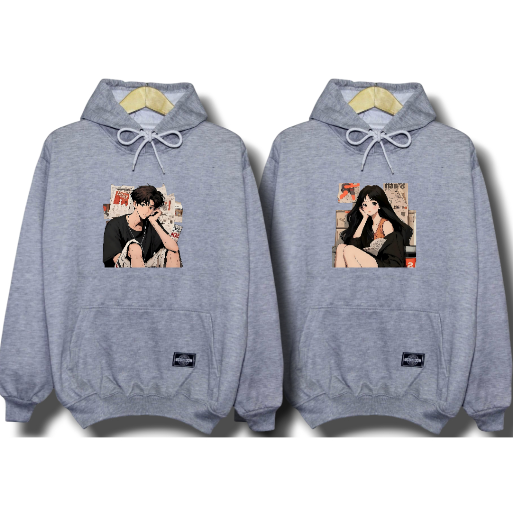 Sweater couple pasangan 2 pcs / hoodie couple pasangan switer kapelan pasangan 2 pcs