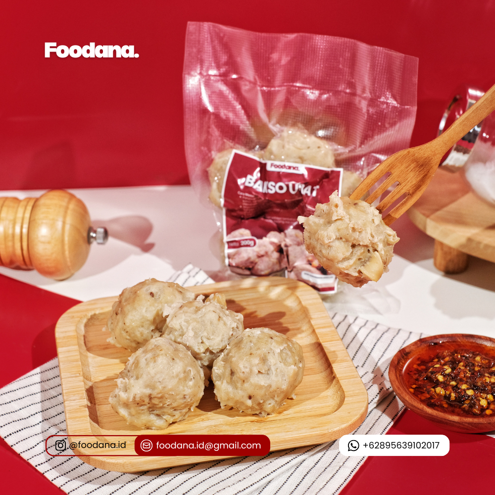 Bakso/Pentol Urat Foodana (200g) | Bakso Daging Sapi & Ayam | Frozen Food Praktis | Halal