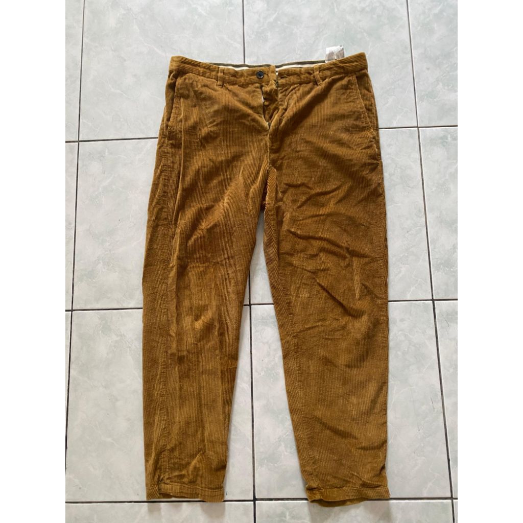 celana panjang corduroy coklat