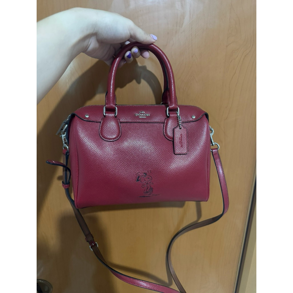 Coach bag snoopy red preloved ORI