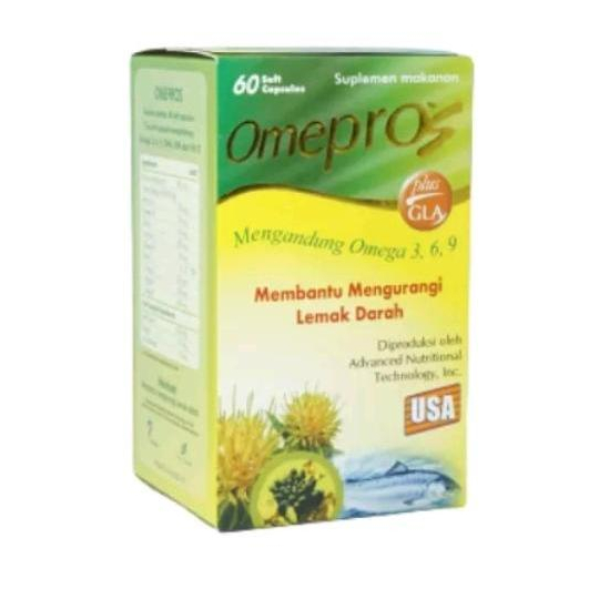 Omepros 1 Botol isi 60 Soft Capsul/ Minyak Ikan