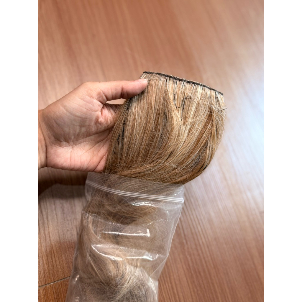 SISSY CLIP BLONDE HAIR CURLY (PRELOVED by @zenastuff_)