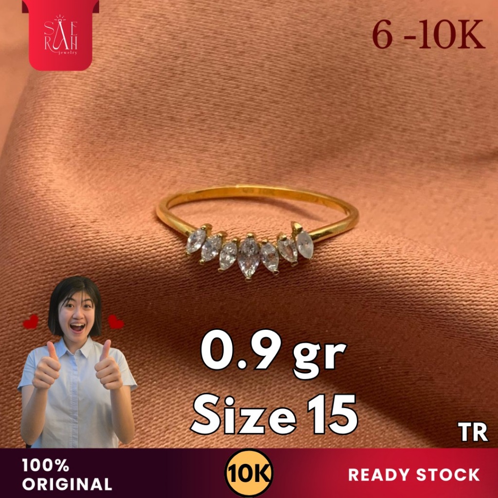 Cincin Emas 10K - Toko Emas Saerah - 0.9 Gram 347