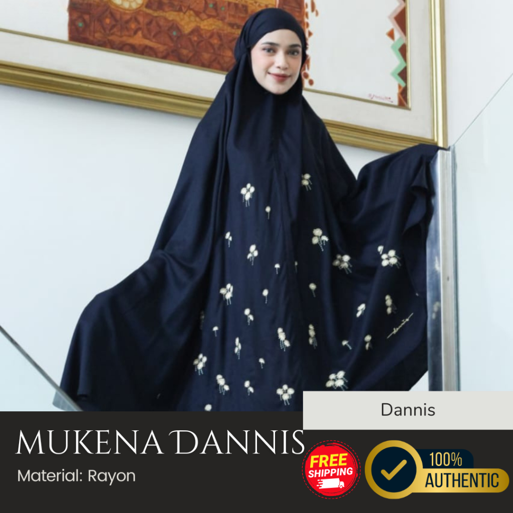 [MUKENA DANNIS] MUKENA DANNIS TERBARU || MUKENA RAYON || M231206 NAVY