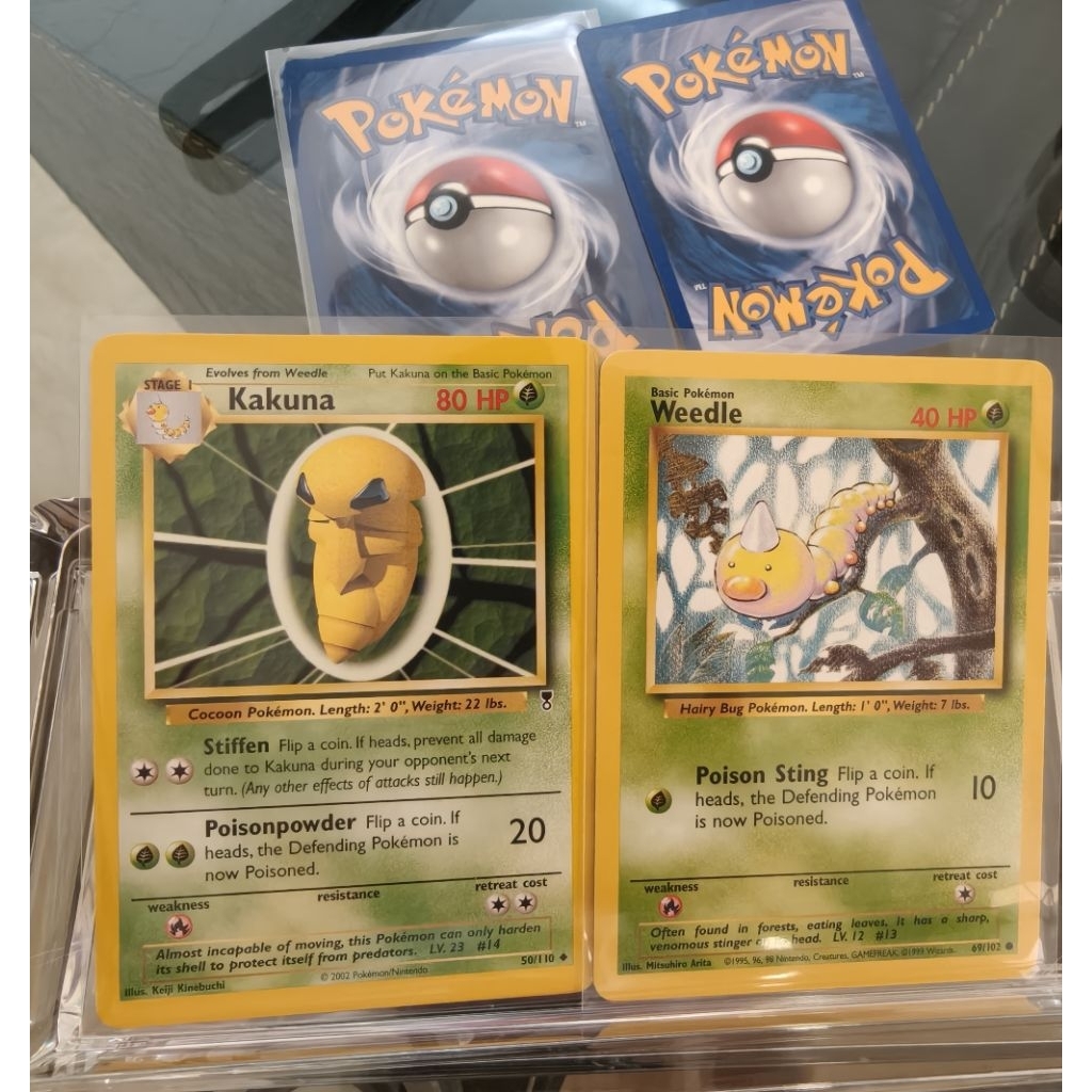 Pokemon TCG vintage first edition Weedle & Kakuna 1 set