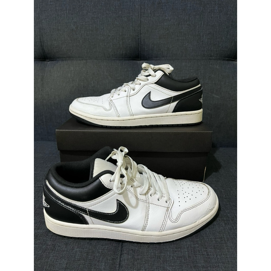Sepatu Nike Air Jordan 1 Low White Black Panda