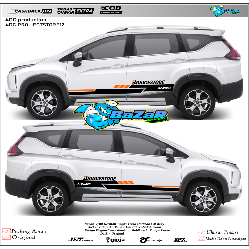 Cutting Sticker MOBIL Mitsubishi Xpander STRIPING BODY SAMPING MOBIL XPANDER