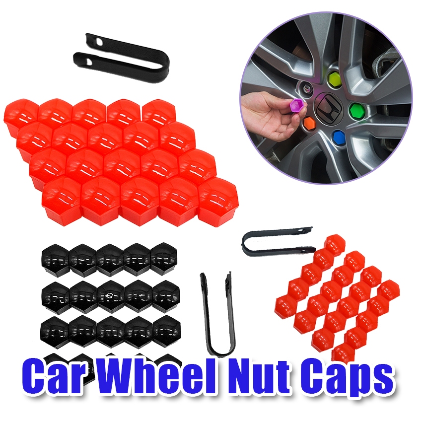 20pcs Kondom Baut Mobil Tutup Baut Roda Mobil Velg Mobil Tutup Baut Cover Lugnut - 19/21MM
