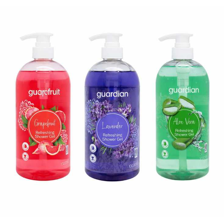 Guardian Shower Gel Refreshing New Formula | Sabun Mandi Cair Gel Wangi 1 Liter | Guardian Pump Show