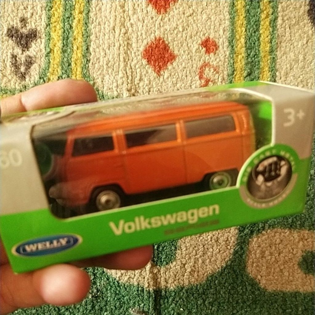Vw Comby Orange Welly Original