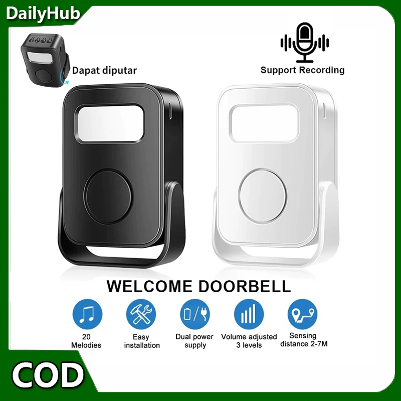 Selamat menggunakan bel pintu otomatis dengan sensor inframerah untuk rumah/toko/supermarket. Bel pi