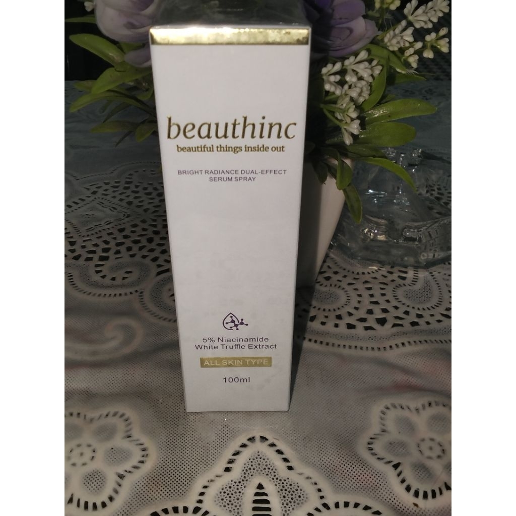 Beauthinc Face Mist Bright radiance dual effect serum spray with 5% Niacinamide