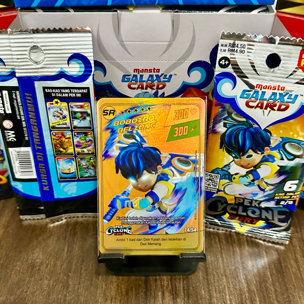 Monsta Galaxy Card SR Boboiboy Beliung pek Cyclone Fury Malaysia