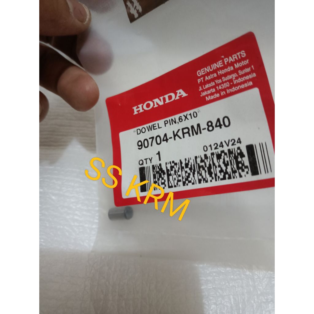 dowel pin 6 x10 pin dowel bos bush cover tutup blok head het dieksel new mega pro mono cb verza crf 