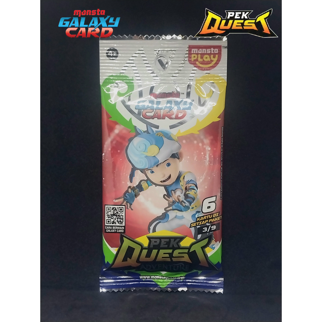 Kartu Boboiboy Monsta Galaxy Card Pek Quest Adventure