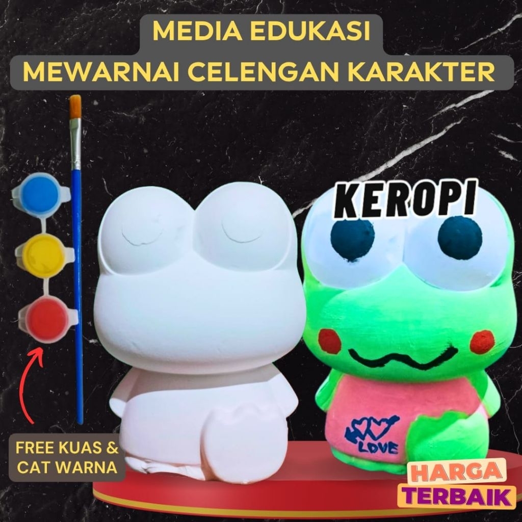 Celengan Gypsum | Celengan Anak | Celengan Karakter | Edukasi Mewarnai | Aktivitas Mewarnai | Mainan