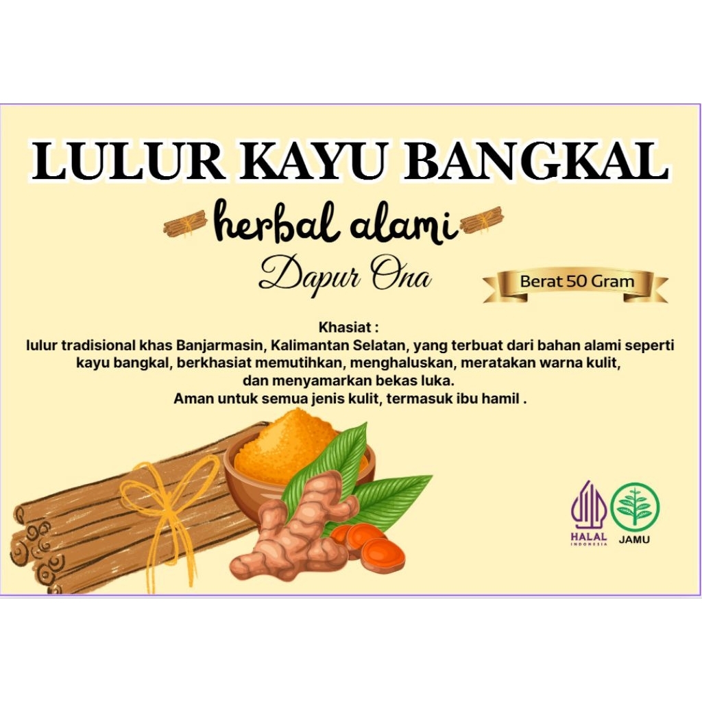 LULUR KAYU BANGKAL , LULUR KOPI , LULUR TEMULAWAK , LULUR KUNYIT
