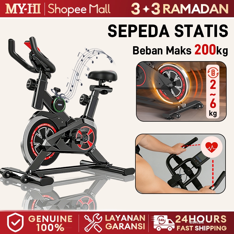 MY-HI  Sepeda statis Spinning Bike Tes Detak Jantung Sepeda olahraga Exercise  Peralatan Olahraga