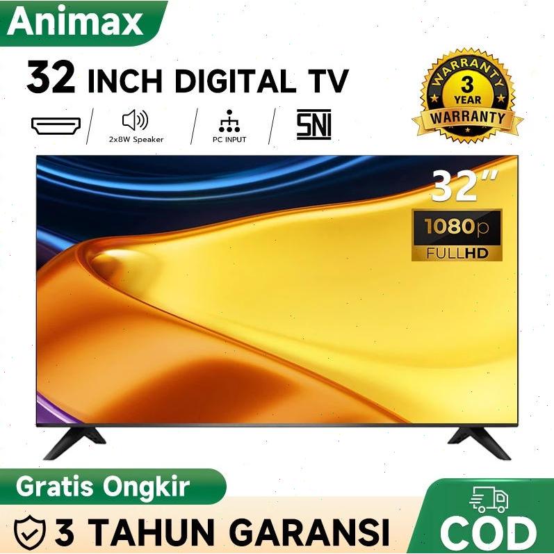 Animax Sakura TV LED 43 inch/40 inch/32 inch HD Smart TV Android 12.0 Ready Televisi
