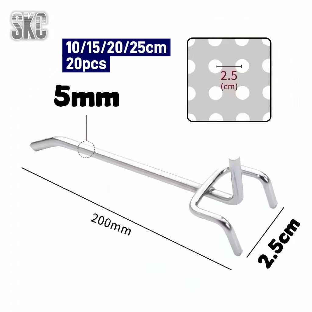 NEW 20pcs Hook Ram Gantungan Besi Display Barang - Display Cantolan Ram Triangle Hook Ram