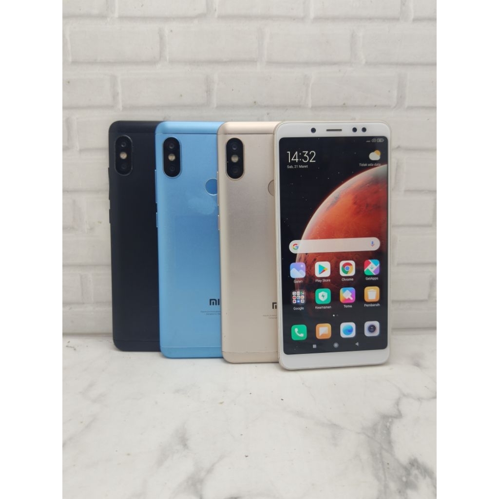 HP Smartphone Redminote 5 Ram 6gb internal 128gb Second Original