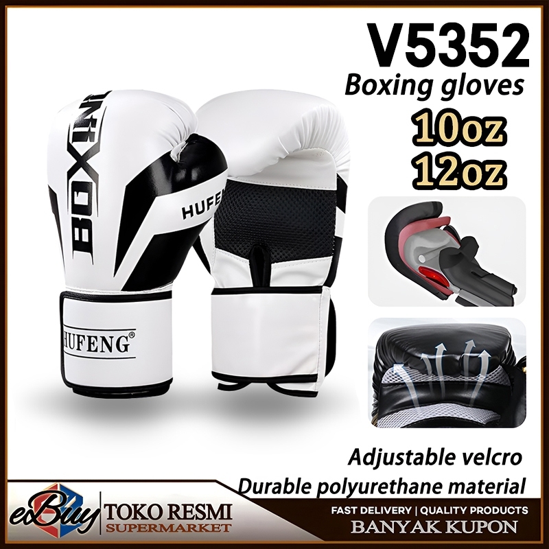 Sarung Tinju Gloves Boxing Muay Thai Fighting Training Kick Boxing 10oz 12oz
