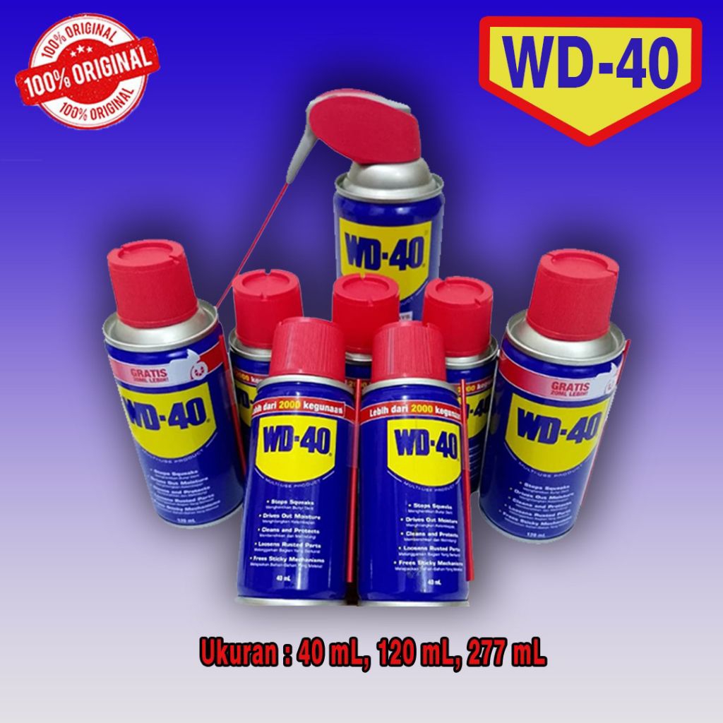 WD-40 WD 40 PELUMAS PEMBERSIH CAIRAN ANTI KARAT WD40 ORIGINAL