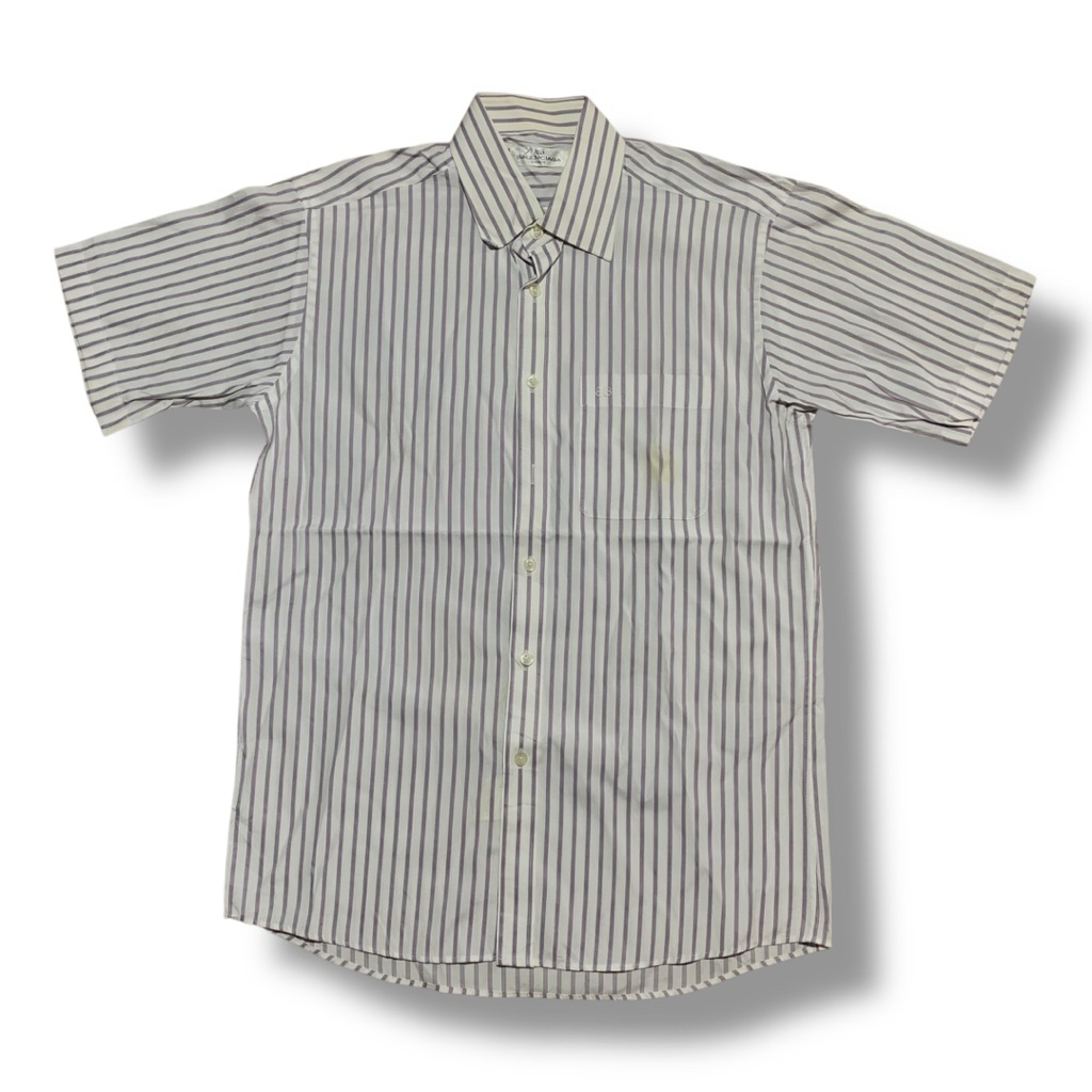 Vintage Balenciaga Stripe Work Shirt