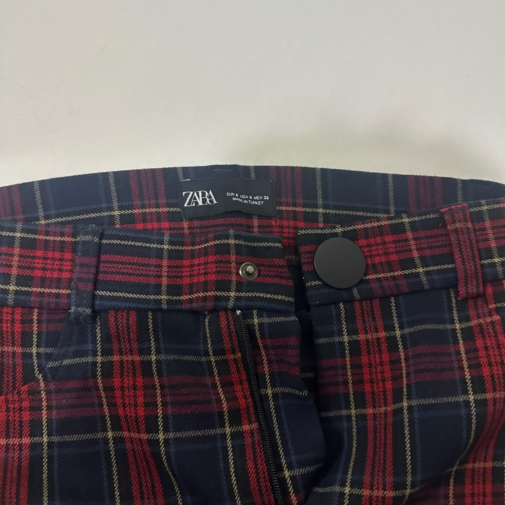 Zara pants plaid