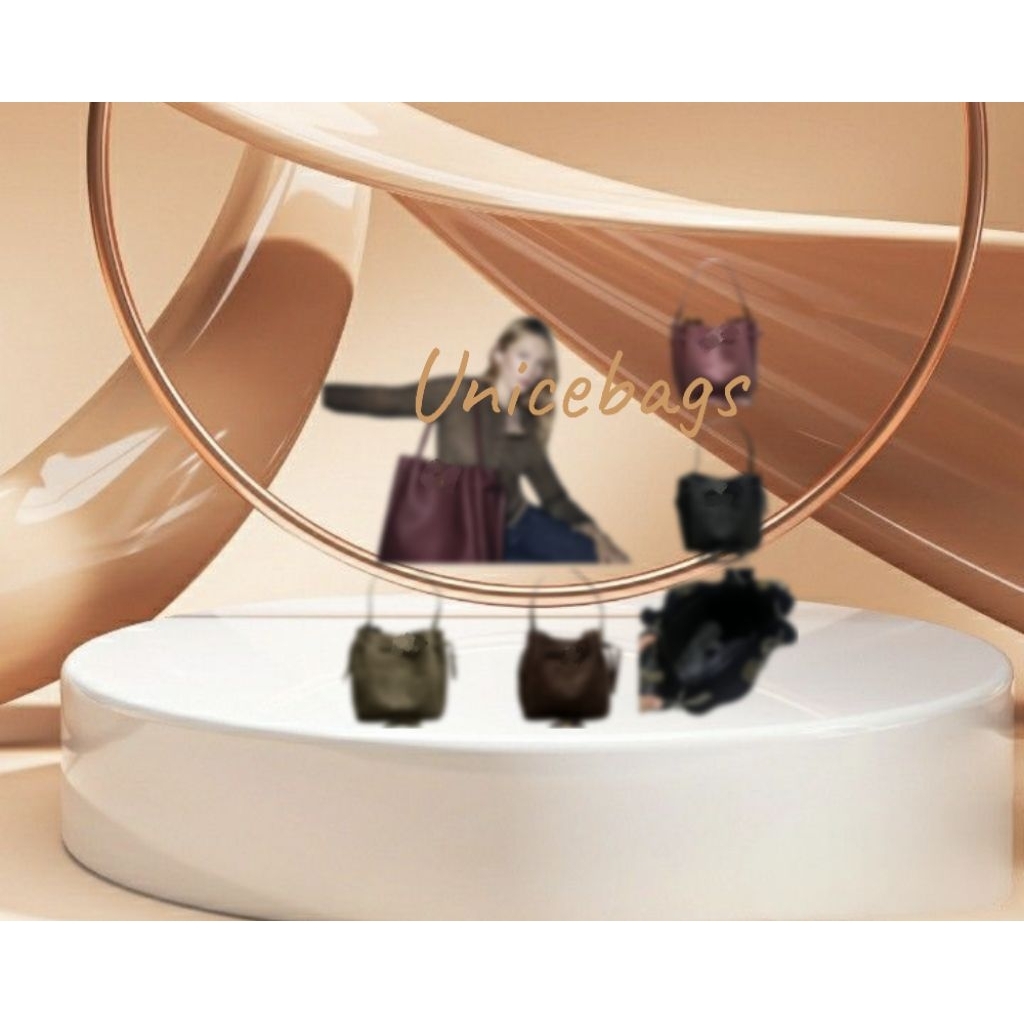 KD3031226 Unicebags-Tb tr bag Tas Wanita Large Model Selempang Bucket Serut Suede Tas Import berkual