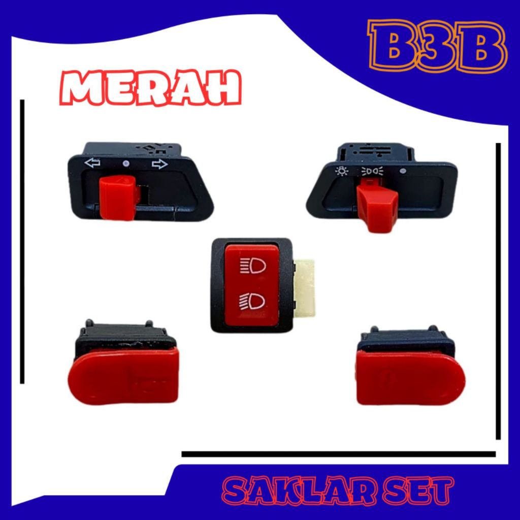 TOMBOL SAKLAR VIETNAM MERAH BEAT LAMA KARBU // VARIO 110 KARBU CW // SUPRA X 125 BATMAN NEW / SUPRA 