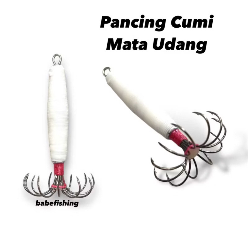 Pancing Cumi Timah Mata Udang 7cm Glow In The Dark